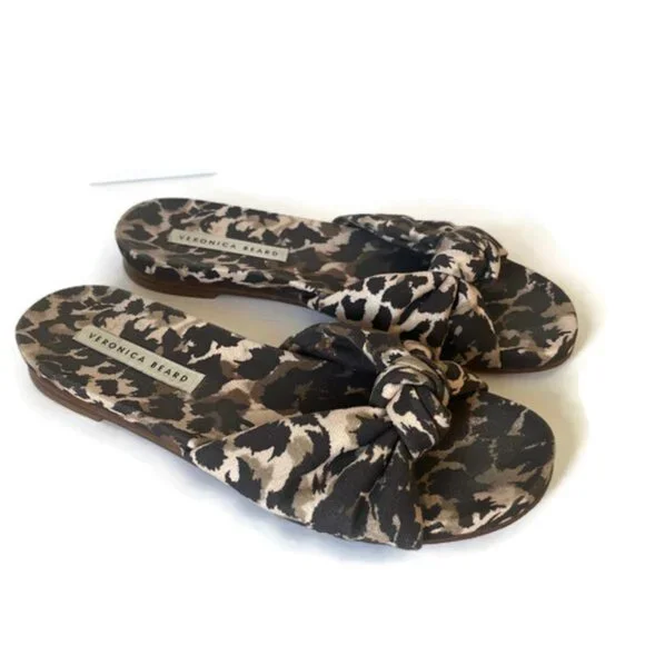 Veronica Beard Women's Leopard Print Sandals - Picture 2 of 8